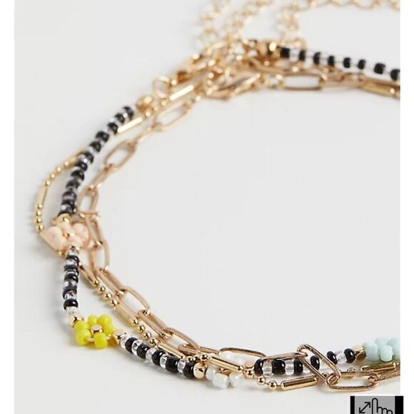 TORRID FLORAL BEADED STRETCH BRACELET MULTI COLOR - Picture 3 of 3